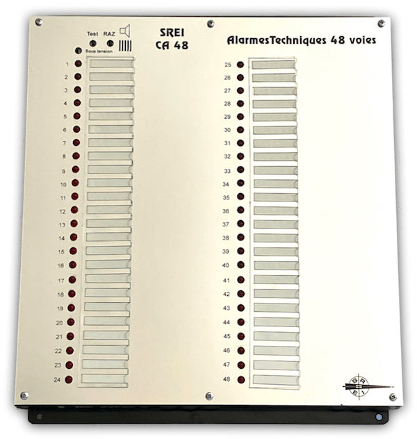 Coffret d'alarmes techniques 48 entrées ultra plat