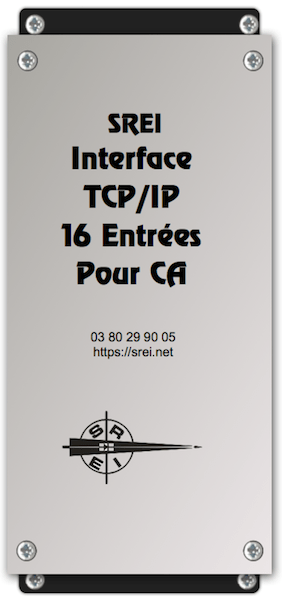 Interface TCP/IP 16 contacts pour coffret d'alarmes